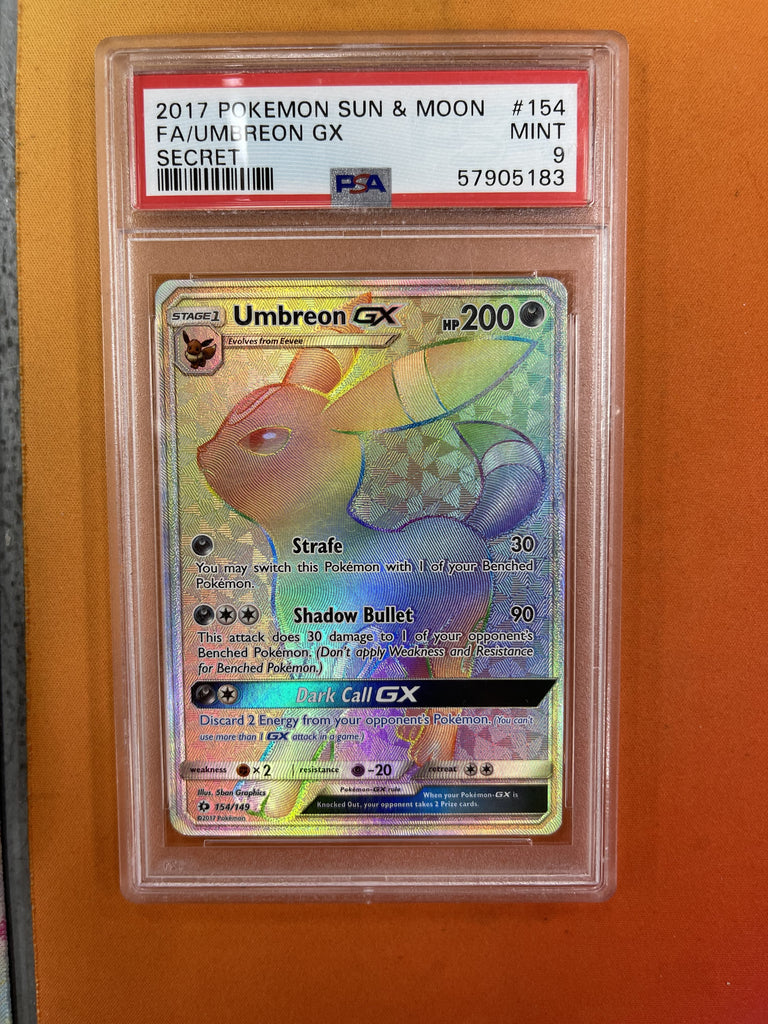 Pokemon cheapest Umbreon GX Secret PSA 9