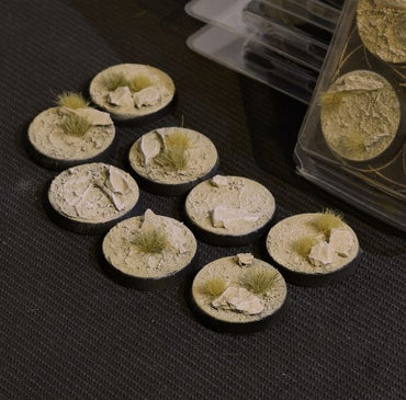 Gamers Grass Battle Ready Bases - Arid Steppe - Round 32mm (x8)