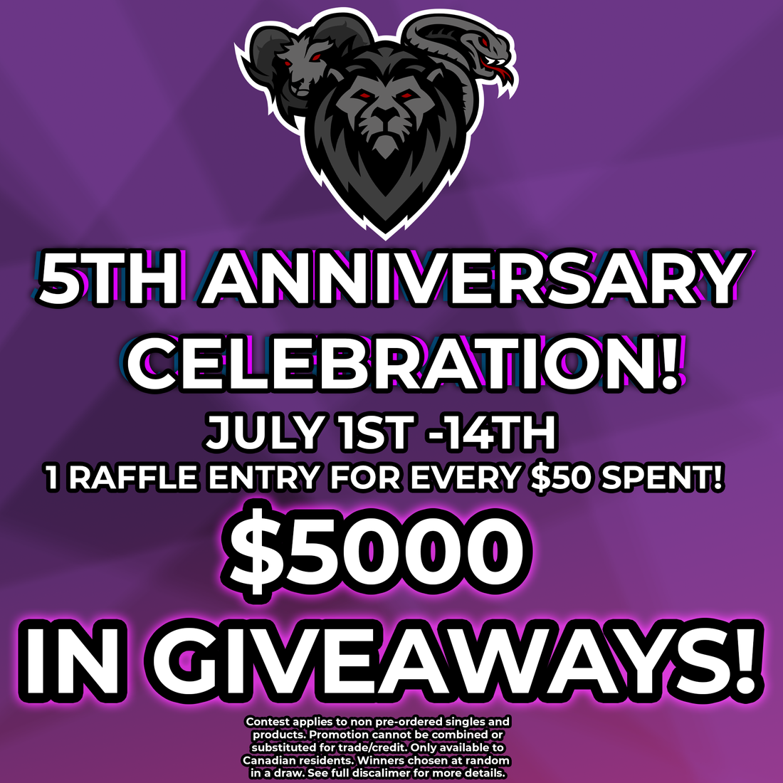 5th Anniversary Celebration!