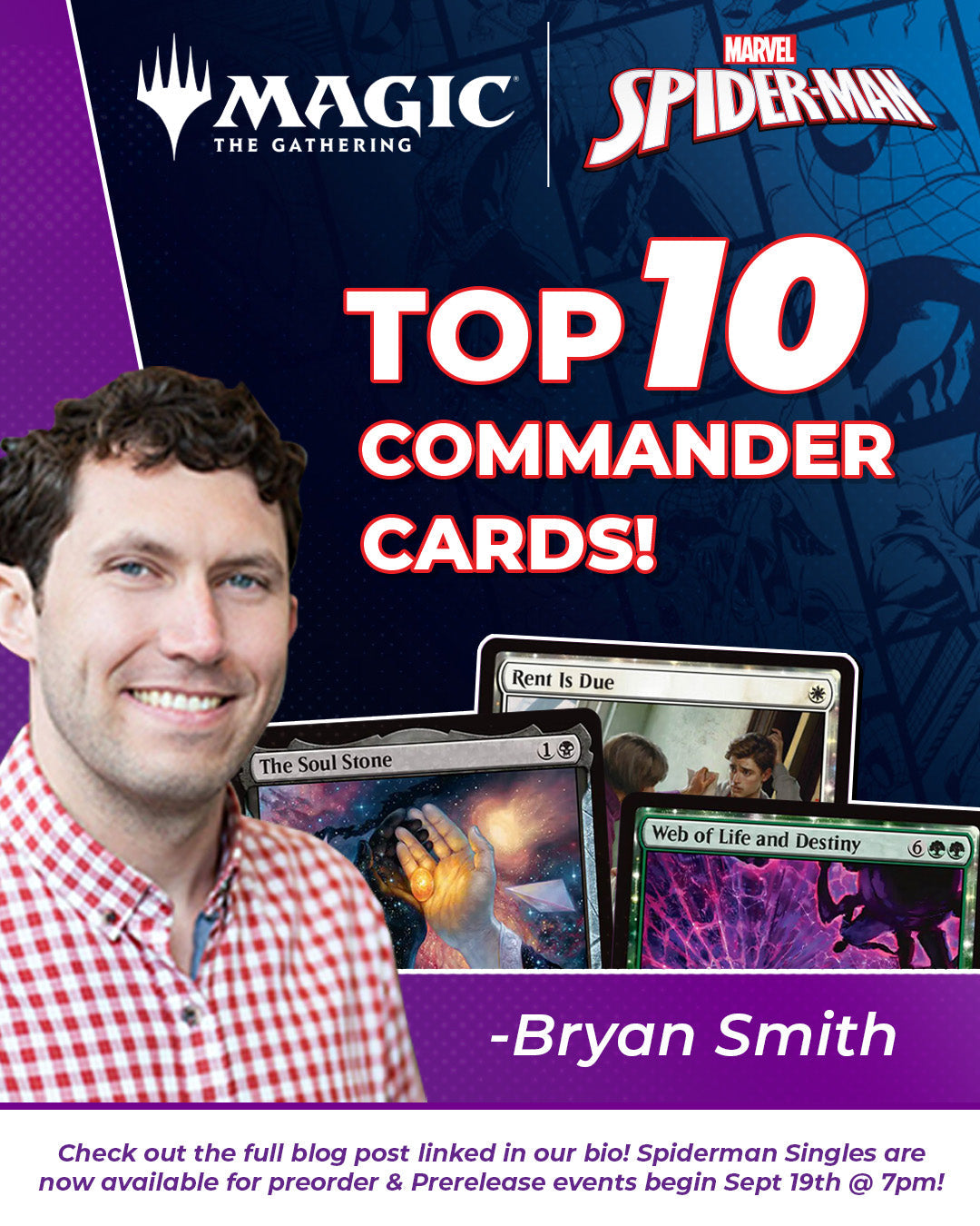 Top 10 Commander Cards from Marvel's Spider-Man!