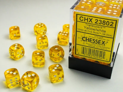 Chessex Translucent D6 36pack Dice