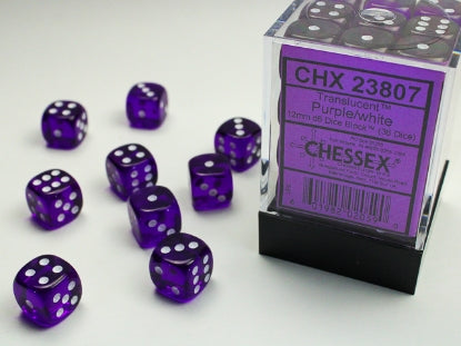 Chessex Translucent D6 36pack Dice