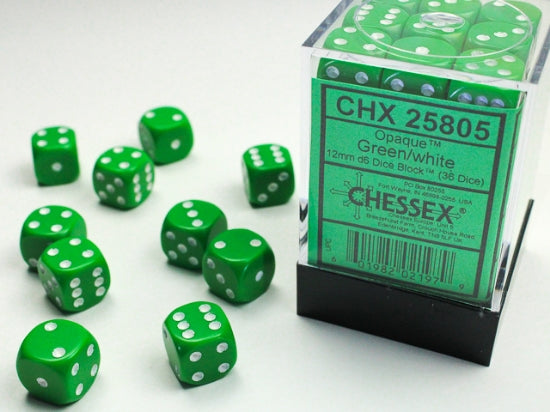 Chessex Opaque D6 36pack Dice