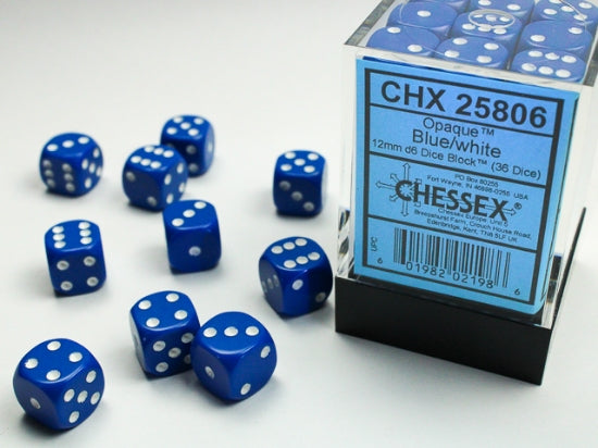 Chessex Opaque D6 36pack Dice