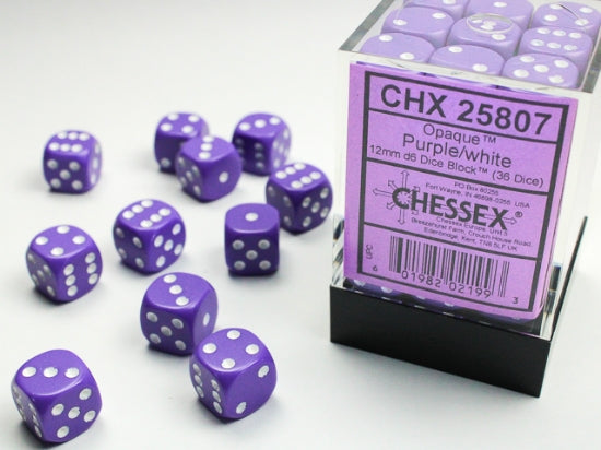 Chessex Opaque D6 36pack Dice