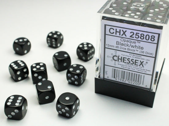 Chessex Opaque D6 36pack Dice