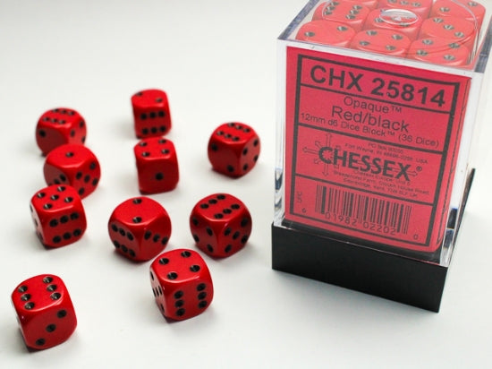 Chessex Opaque D6 36pack Dice