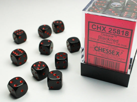 Chessex Opaque D6 36pack Dice