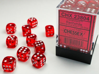 Chessex Translucent D6 36pack Dice