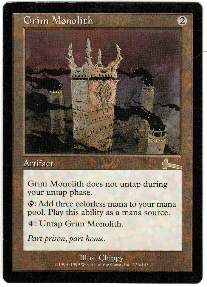 Scan HV-0119 - Grim Monolith - Urza's Legacy