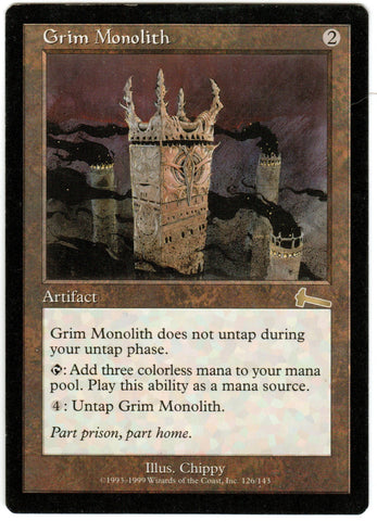 Scan HV-0119 - Grim Monolith - Urza's Legacy