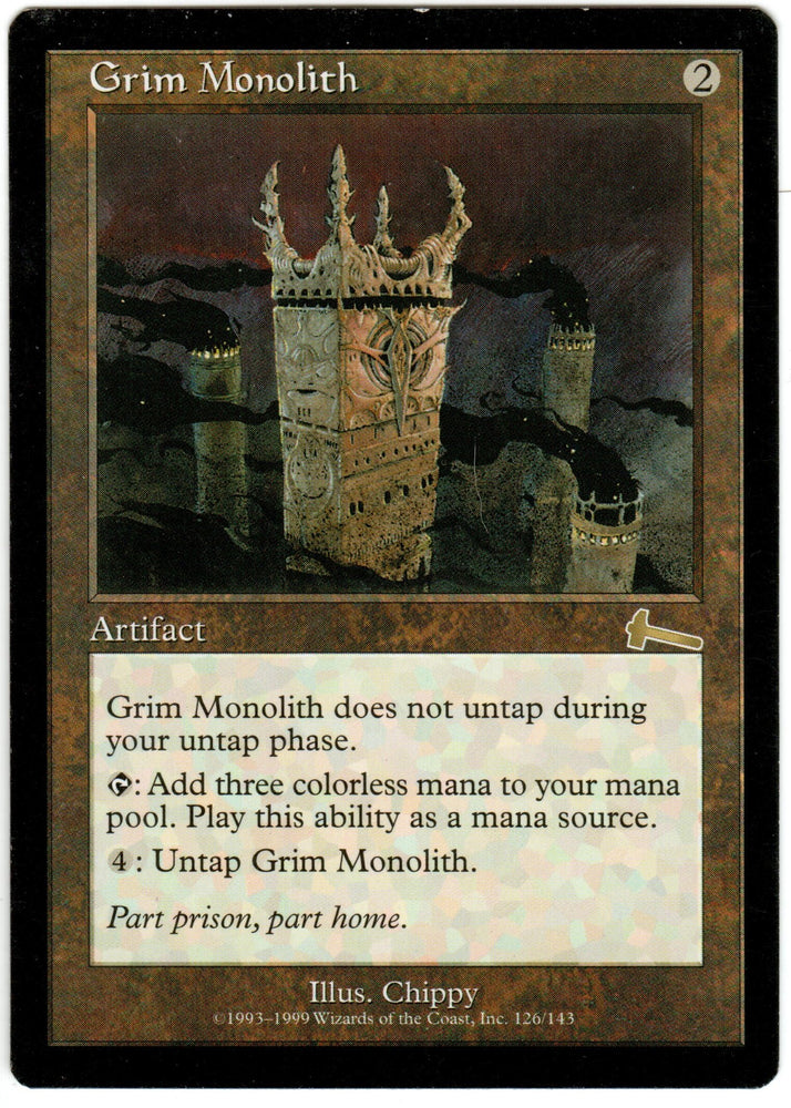 Scan HV-0120 - Grim Monolith - Urza's Legacy