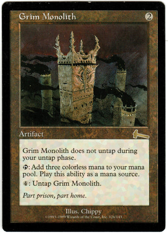 Scan HV-0120 - Grim Monolith - Urza's Legacy