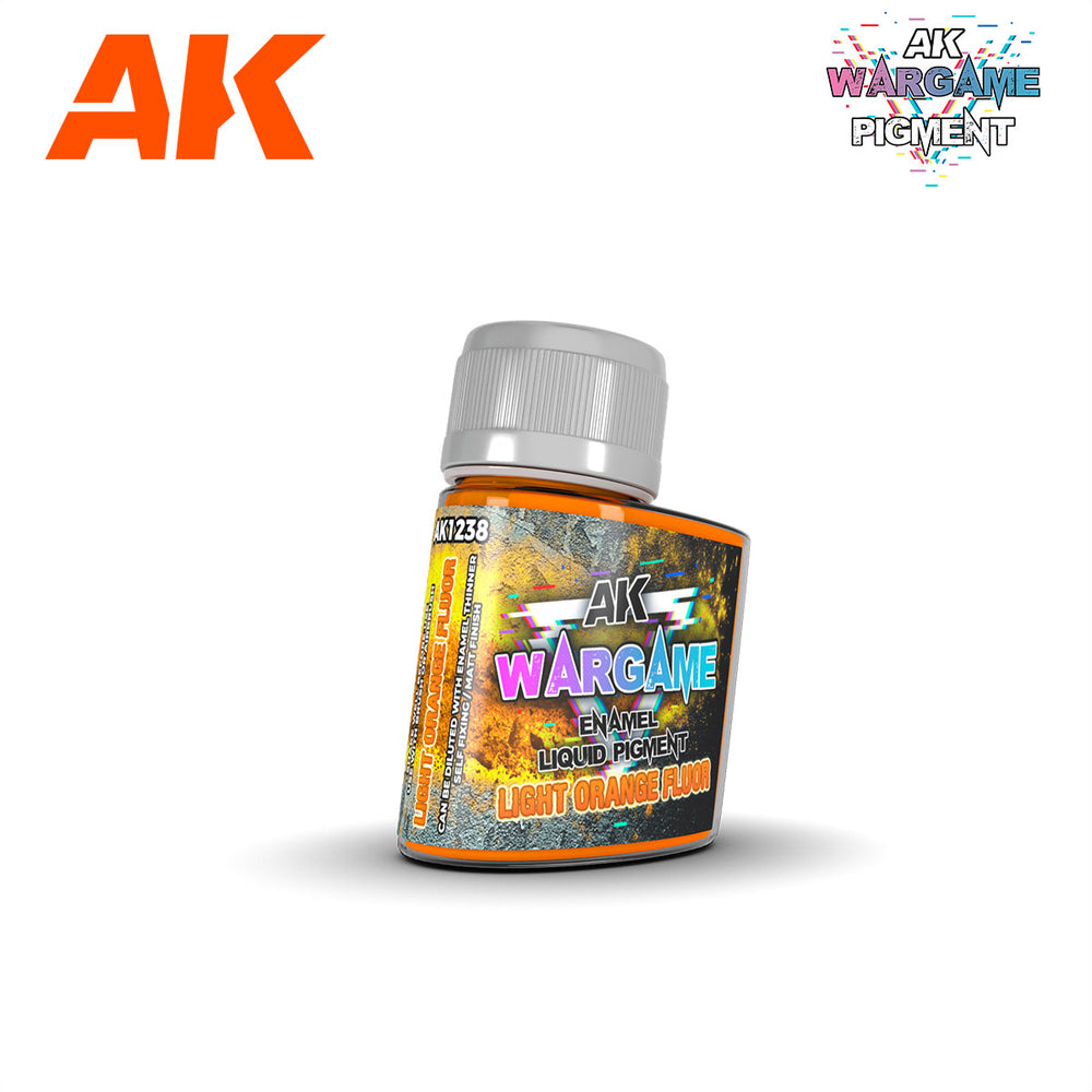 AK Interactive Light Orange Fluorescent Liquid Pigment AK1238