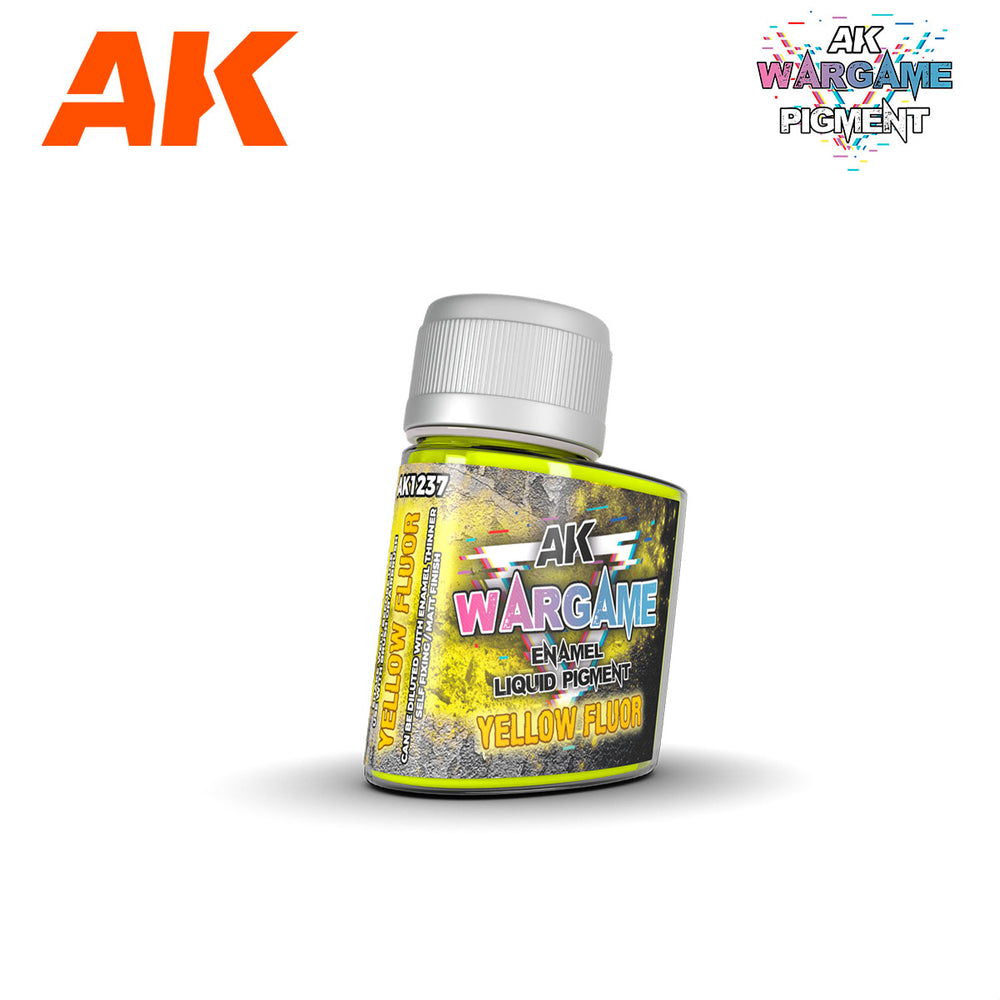 AK Interactive Yellow Fluorescent Liquid Pigment AK1237