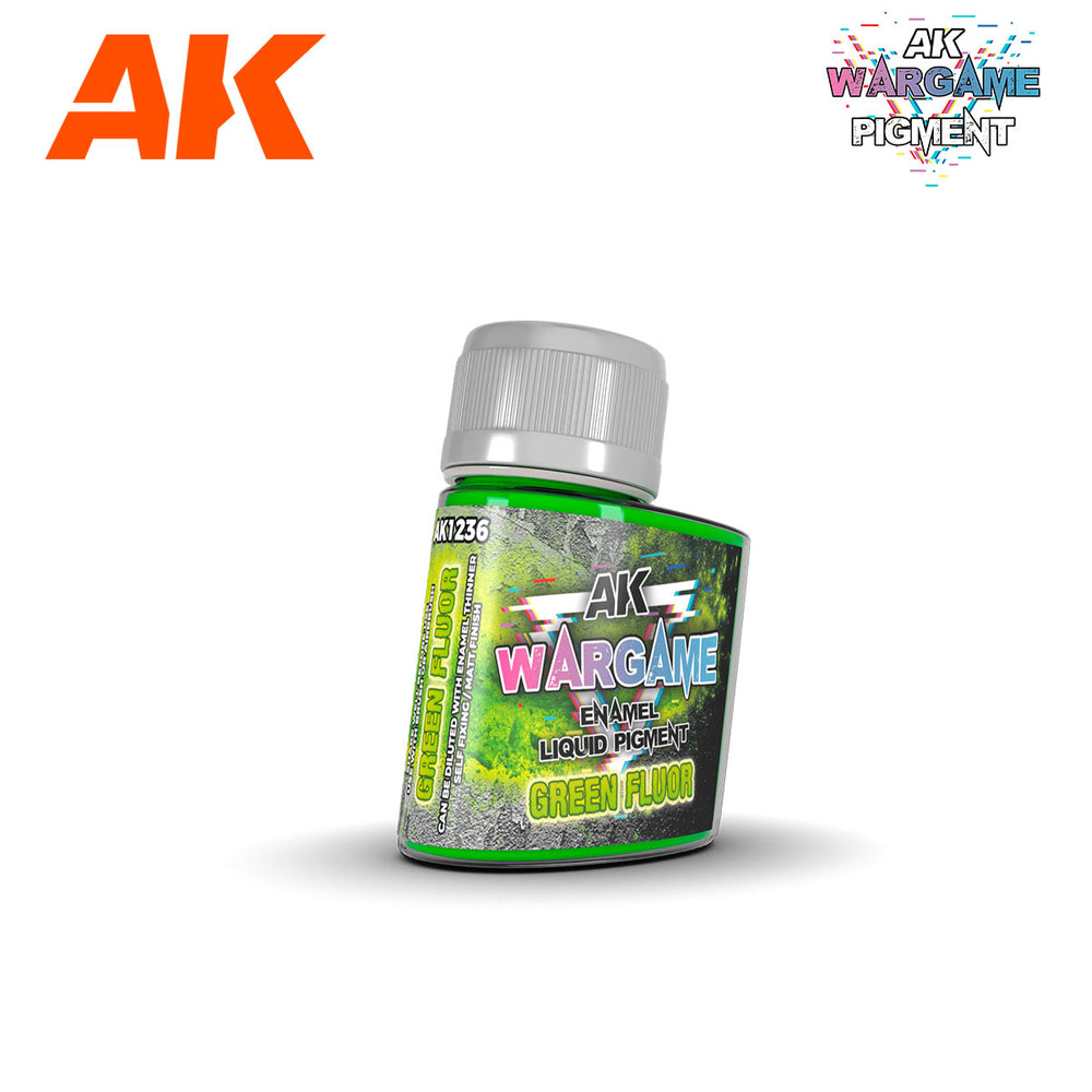 AK Interactive Green Fluorescent Liquid Pigment AK1236