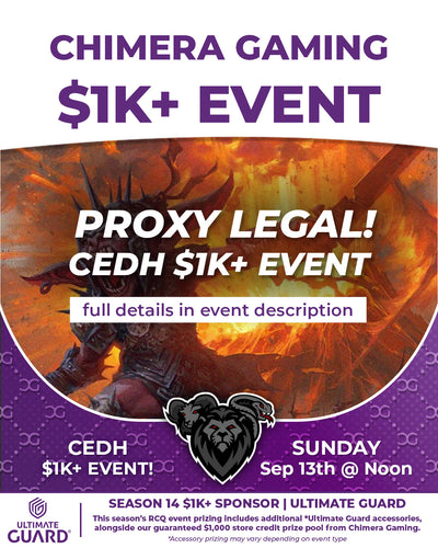 Season 14 CEDH | $1K+ | PROXY LEGAL! Ticket - Sun, Sep 13 2026