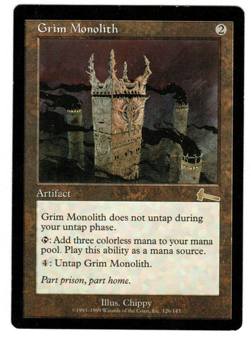 Scan HV-0219 - Grim Monolith - Urza's Legacy