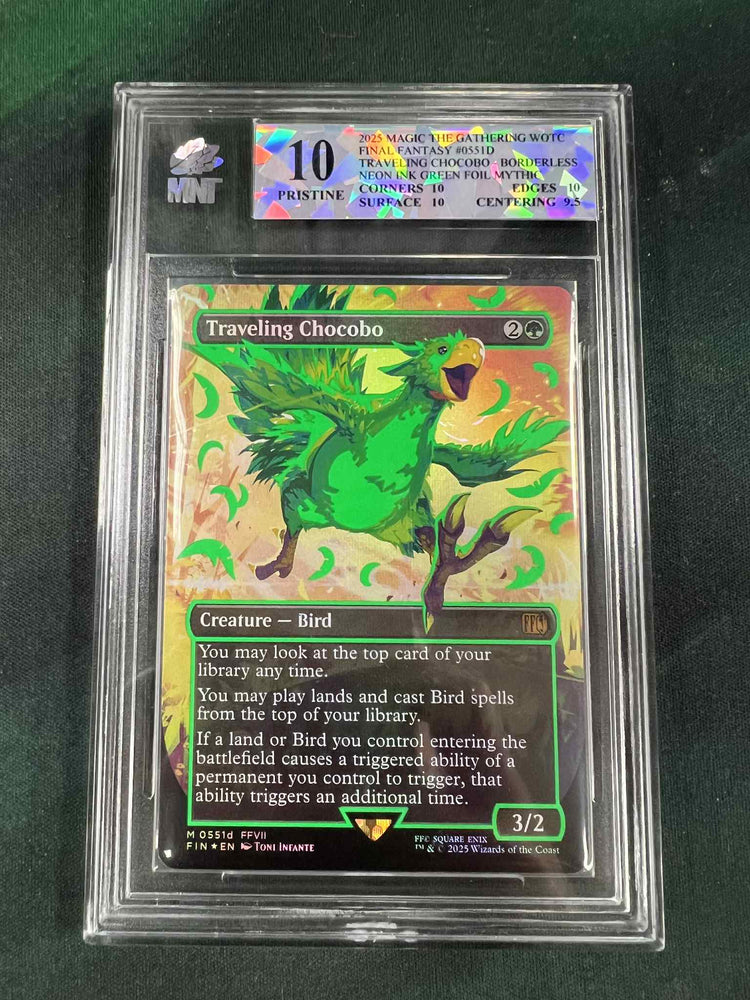 Scan #464 - Traveling Chocobo (Neon Green) (Graded 10)