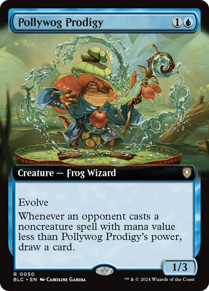 Pollywog Prodigy (Extended Art) [Bloomburrow Commander]