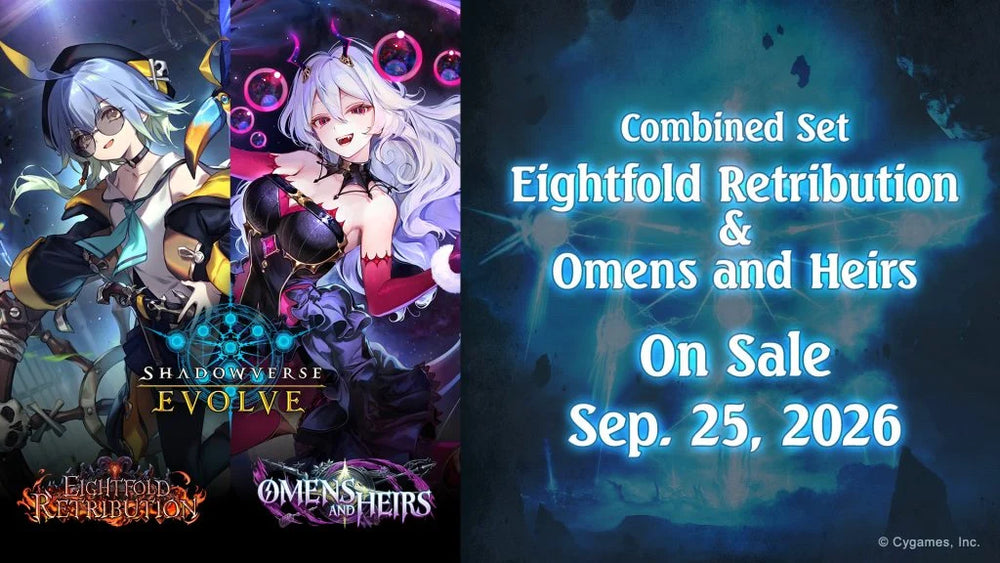 Shadowverse Evolve: Eightfold Retribution & Omens and Heirs Booster Box [PREORDER] (Available September 25th)
