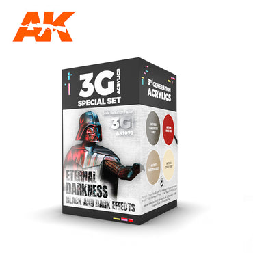 AK Interactive - Wargame Colour 3G Paint Set - Eternal Darkness