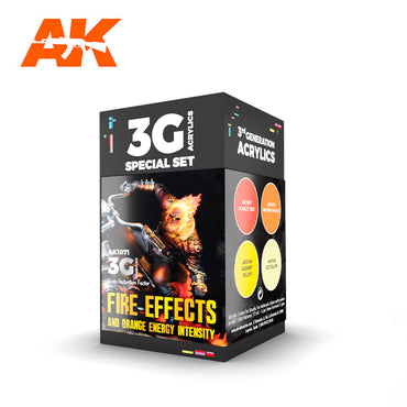AK Interactive - Wargame Colour 3G Paint Set - Fire Effects