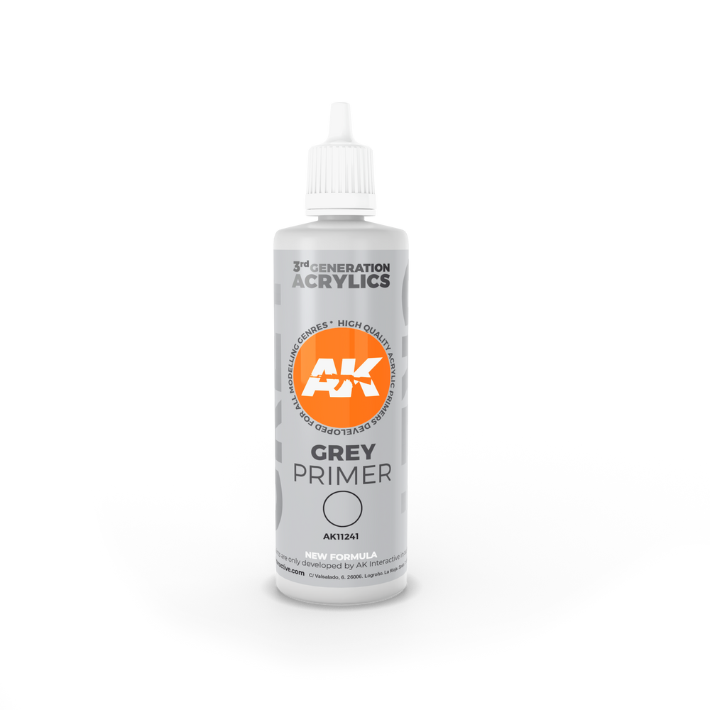AK Interactive 3rd Gen Grey Primer 100ml AK11241