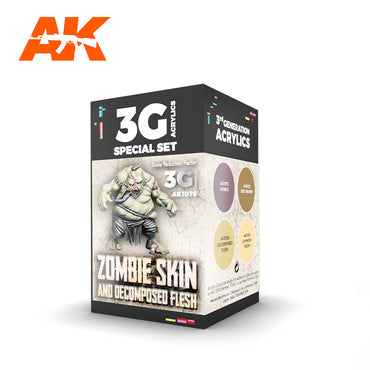 AK Interactive - Wargame Colour 3G Paint Set - Zombie Skin