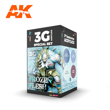 AK Interactive - Wargame Colour 3G Paint Set - Frozen Flesh