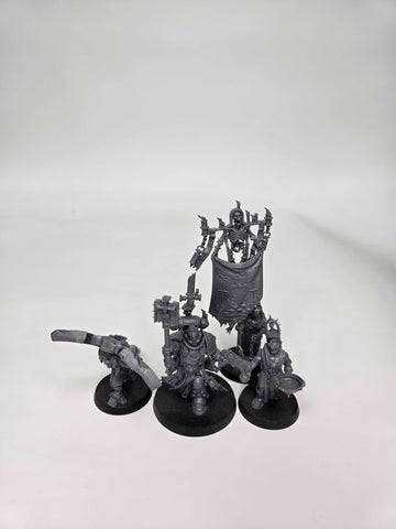 BLACK TEMPLARS - CHAPLAIN GRIMALDUS & RETINUE - WARHAMMER 40K