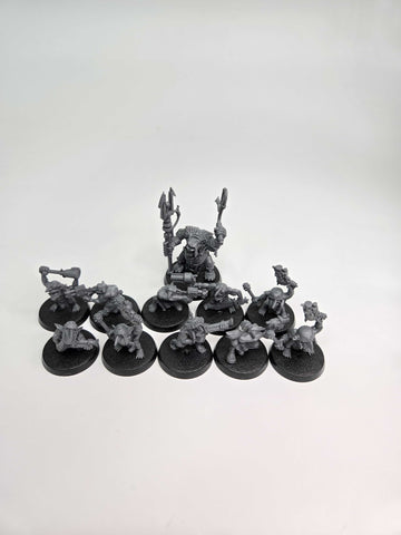 ORKS - RUNTHERD AND GRETCHIN - WARHAMMER 40K (A0813)