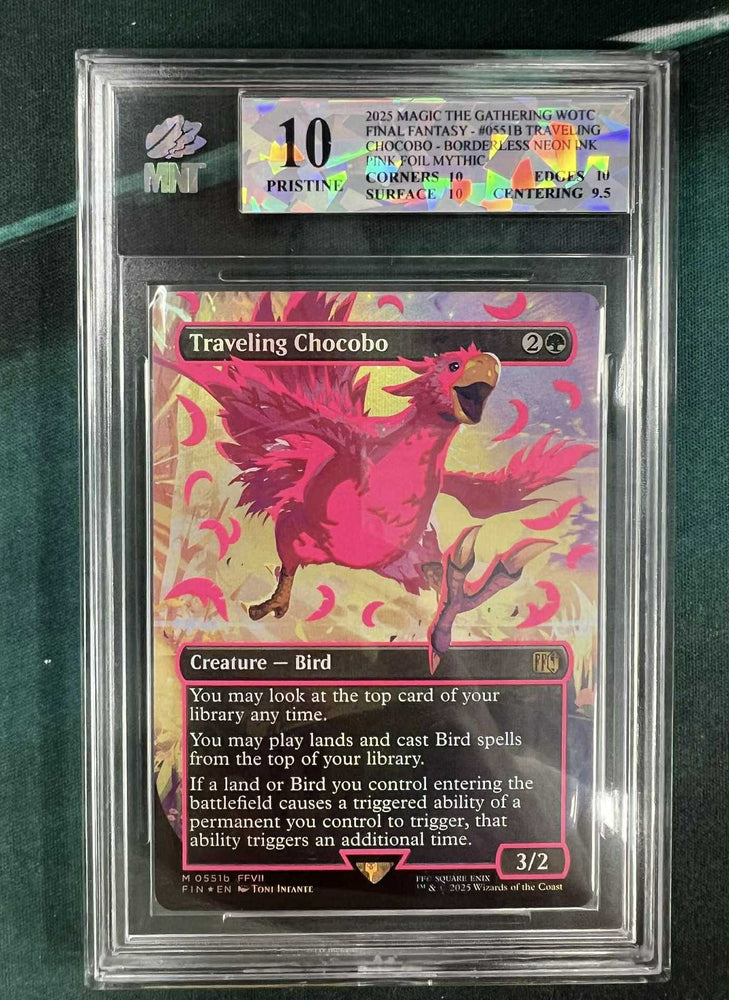 Scan #446 - Traveling Chocobo (Neon Pink) (Graded 10)