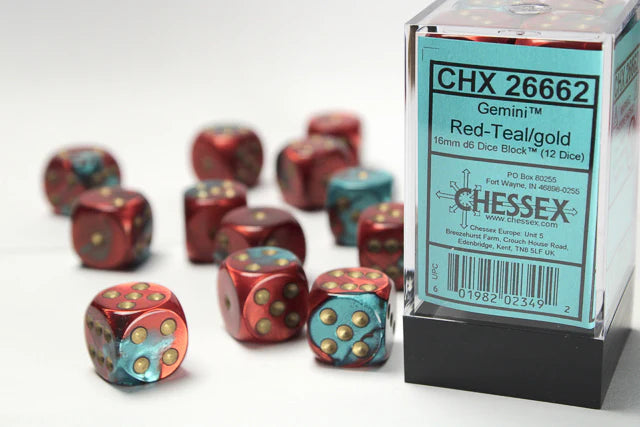 Chessex Gemini D6 12pack Dice