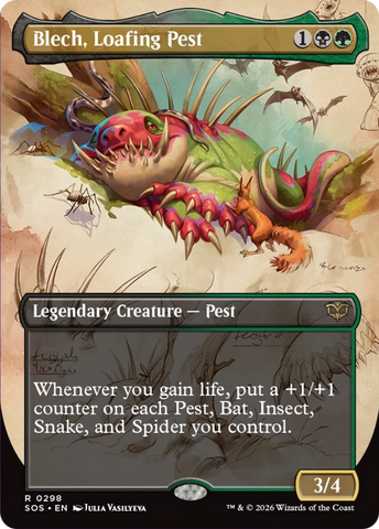 Blech, Loafing Pest (Borderless) [Secrets of Strixhaven]
