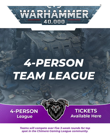 Warhammer 40K 4-Person Team League - Winter/Spring 2026 Ticket - Mon, Jan 12 2026