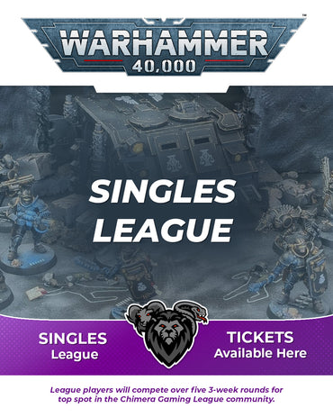 Warhammer 40K Singles League - Winter/Spring 2026 Ticket - Mon, Jan 12 2026