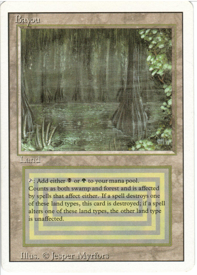 MTG Bayou その1 Scan #494 - Bayou - Revised