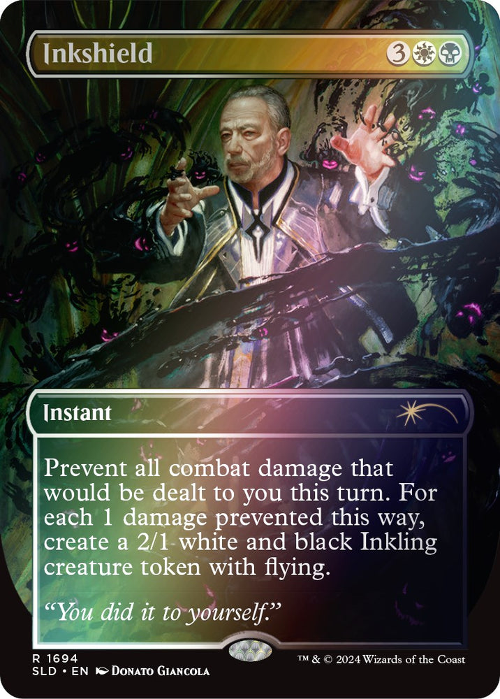 Inkshield (Rainbow Foil) [Secret Lair: Sheldon's Spellbook]