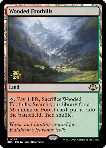 Wooded Foothills [Modern Horizons 3 Prerelease Promos]