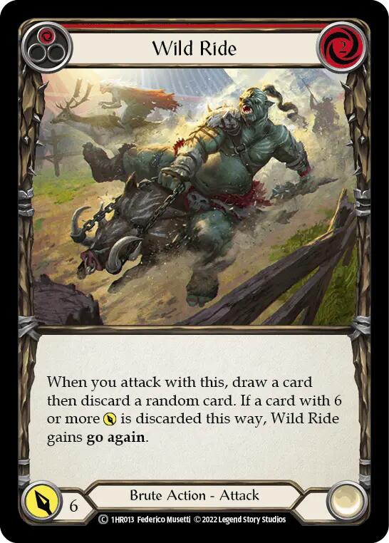 Wild Ride (Red) [1HR013] (Historic Pack 1 Blitz Deck Rhinar)