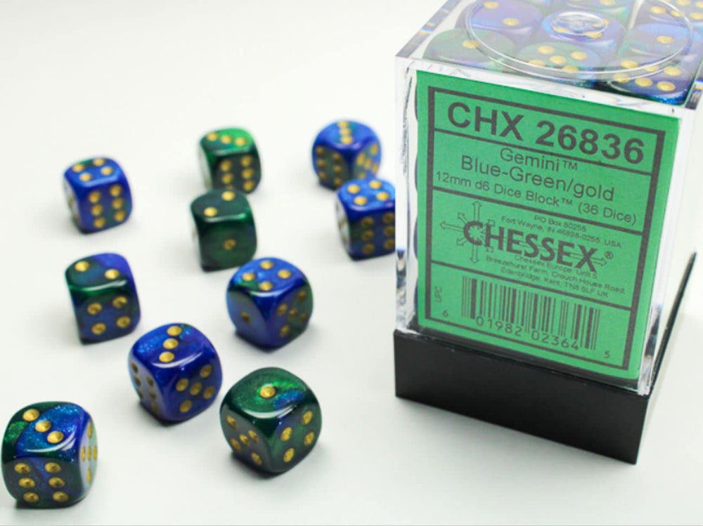 Chessex Gemini D6 36pack Dice
