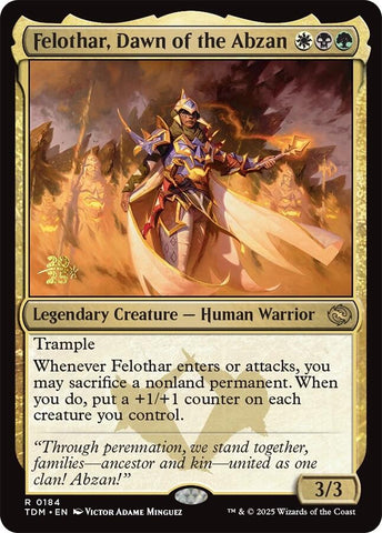 Felothar, Dawn of the Abzan [Tarkir: Dragonstorm Prerelease Promos]