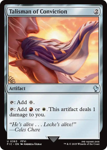 Talisman of Conviction (Surge Foil) [FINAL FANTASY Commander]