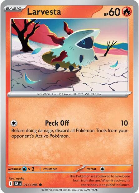Larvesta (015/086) [Scarlet & Violet: Black Bolt]