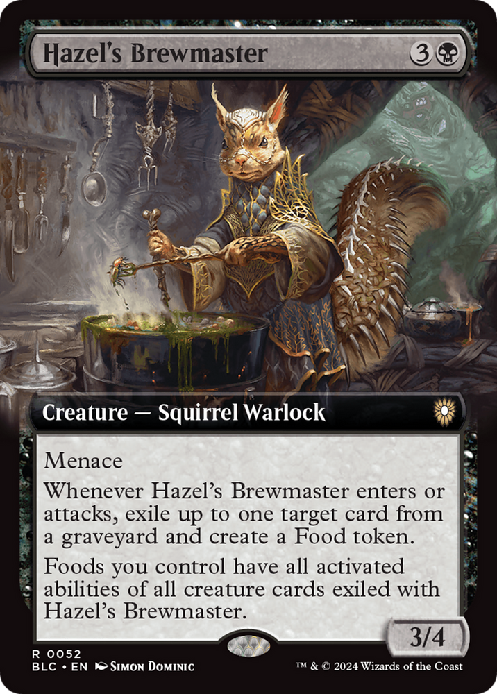 Hazel's Brewmaster (Extended Art) [Bloomburrow Commander]