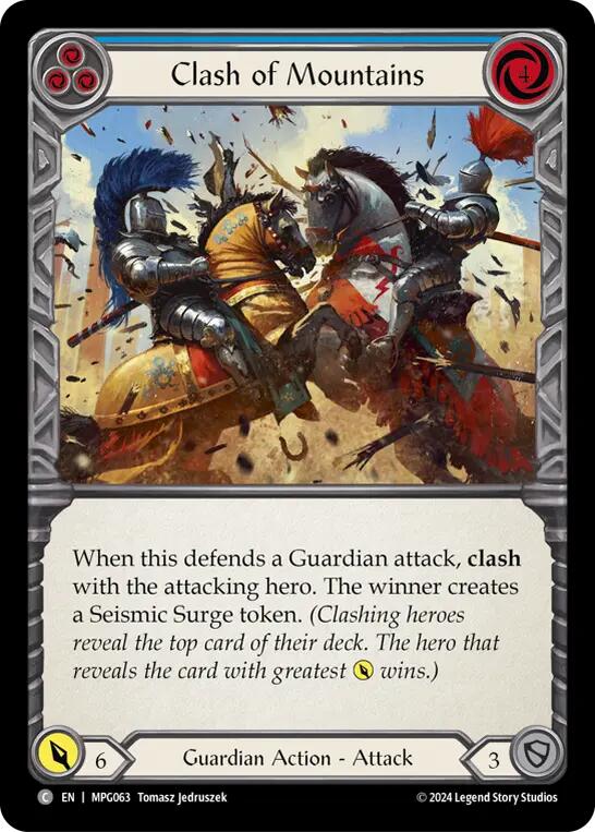 Clash of Mountains (Blue) [MPG063] (Mastery Pack Guardian)