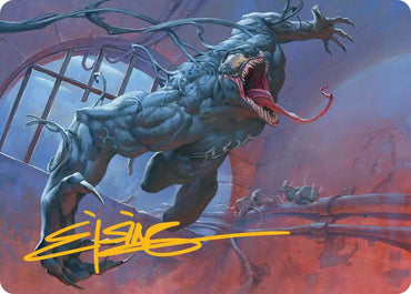 Venom, Evil Unleashed Art Card (Gold-Stamped Signature) [Marvel's Spider-Man Art Series]