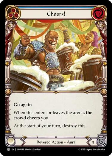 Cheers! [SUP055] (Super Slam)  Rainbow Foil
