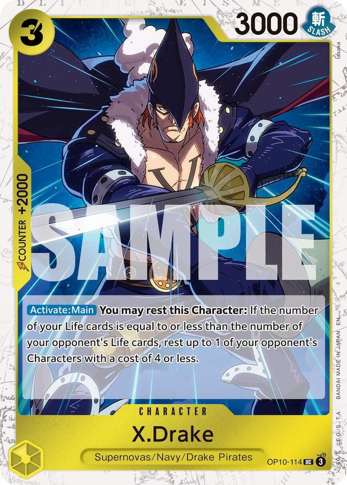 X.Drake (Pirate Foil) [Premium Booster -The Best- Vol. 2]